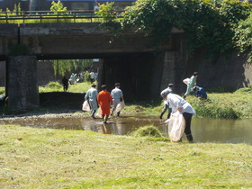 パンケ歌志内川の河川清掃が行われました！