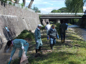 パンケ歌志内川の河川清掃が行われました！