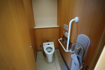 トイレの操作ボタンは５ヶ国語で表記
