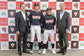 全国大会出場挨拶－砂中の粟井凰太くんと片山広翔くん