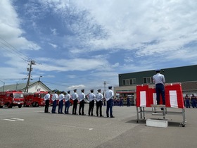 砂川地区広域消防組合連合消防演習