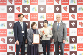 全国大会出場表敬訪問（ピアノ斉藤 花さん）