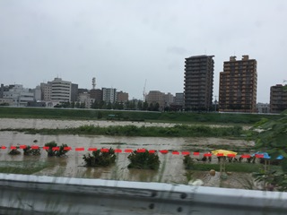 豊平川増水