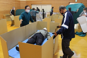 冬期避難所運営訓練in北地区コミセン