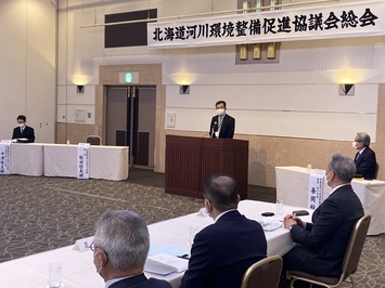 北海道建設部土木局松田哲夫河川砂防課長の来賓挨拶