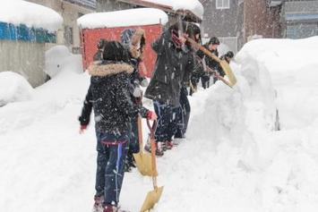 砂川高校除雪ボランティア3