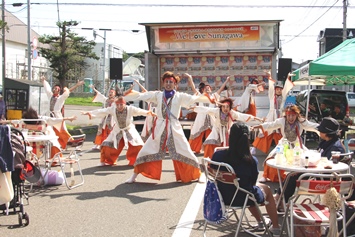 すながわ夷のよさこい演舞