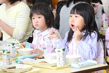 砂川天使幼稚園給食試食会