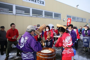 街頭もちつき